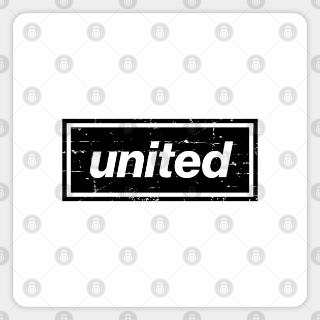 The United Football Indie Music Manchester Black Magnet by Butter Creative